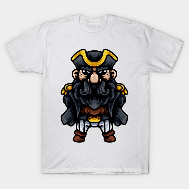 Pirate captain T-Shirt by andhiika